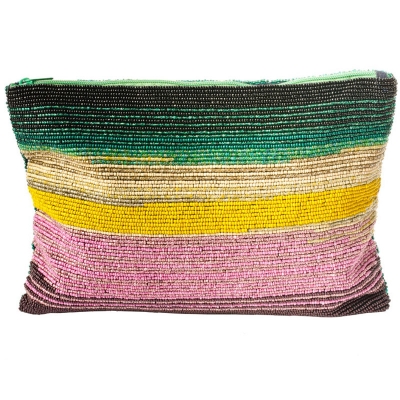 Ria Stripe Clutch - 