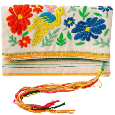 Flora Emb Purse - 