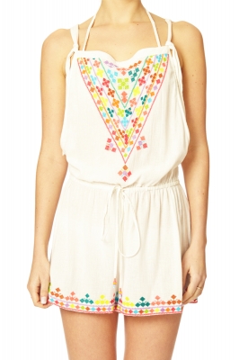 Suzie Emb Playsuit - 