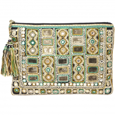 Sari Emb Clutch - 