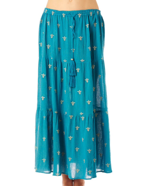 juni maxi skirt petrol