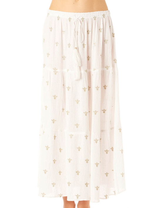 juni maxi skirt white