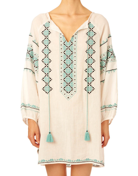 mayra tunic ecru jade