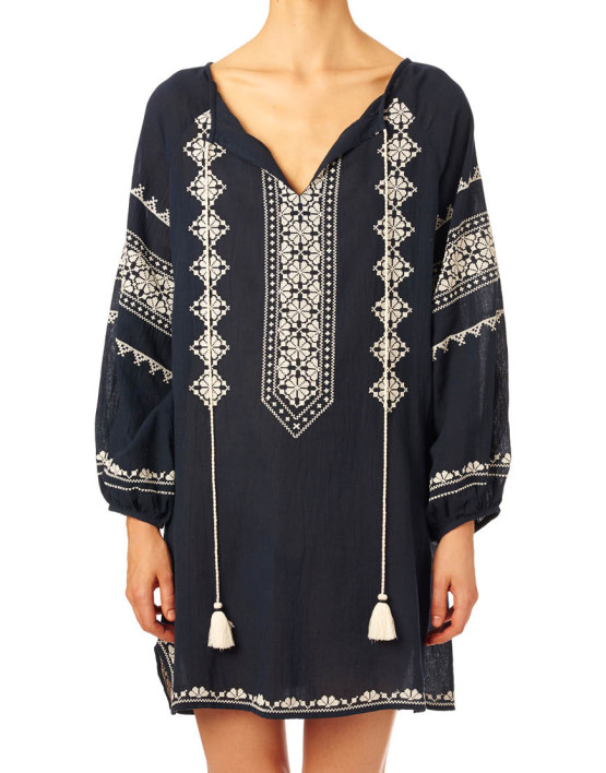 mayra tunic navy