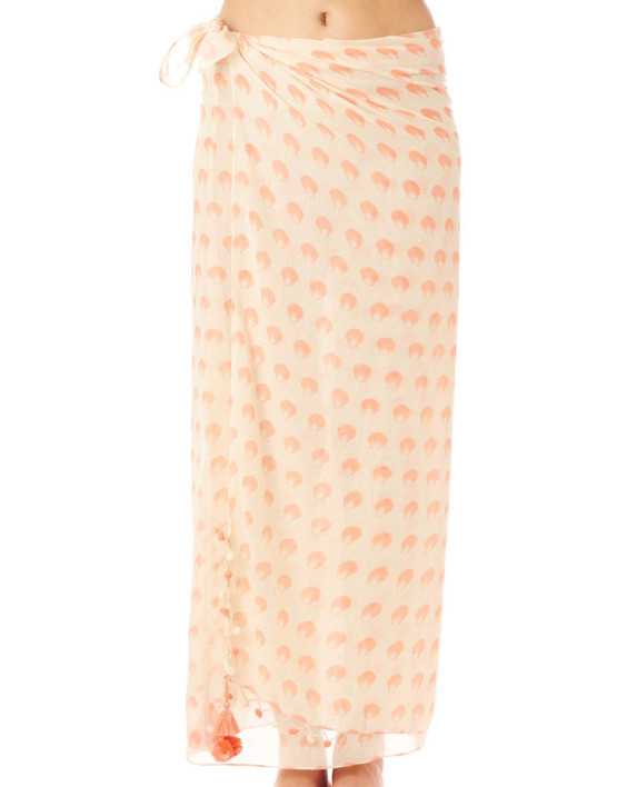 shell sarong coral